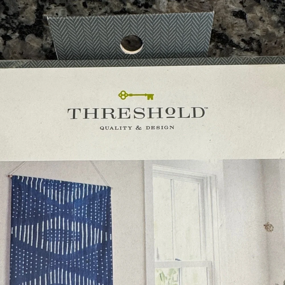 Threshold Navy and White Patterned Tapestry NWT